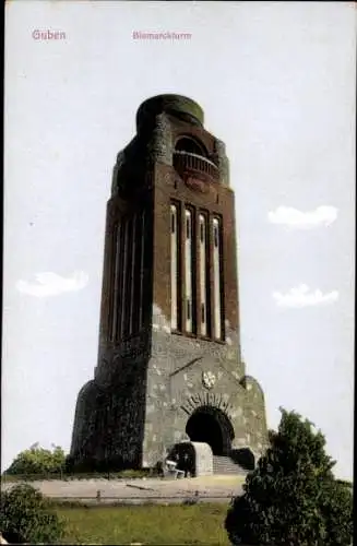 Ak Guben in der Niederlausitz, Bismarckturm