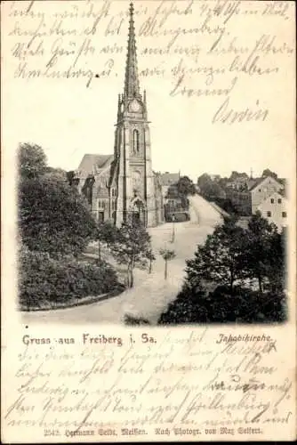 Ak Freiberg in Sachsen, Jakobikirche