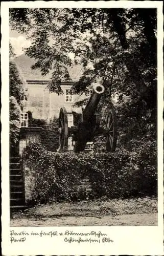 Ak Sangerhausen am Südharz, Teilansicht, Treppe, Kanone