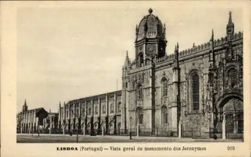 Ak Belém Lisboa Lissabon Portugal, Monumento dos Jerónimos