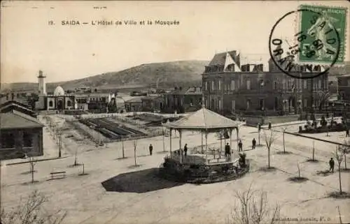 Ak Saïda Algerien, Rathaus, Moschee