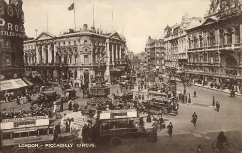 Ak West End London City England, Piccadilly Circus