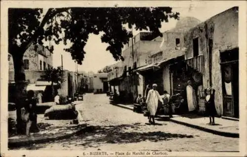 Ak Bizerte Tunesien, Place du Marché de Charbon