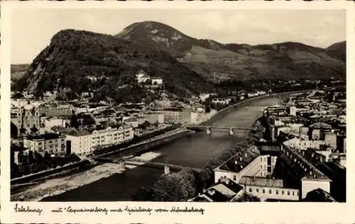 Ak Salzburg in Österreich, Panorama, Kapuzinerberg, Gaisberg