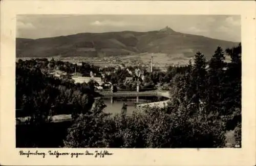 Ak Reichenberg in Böhmen Liberec Tschechien, Talsperre, Jeschken