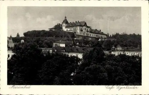 Ak Mariánské Lázně Marienbad Region Karlsbad, Café Egerländer