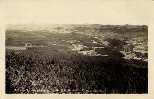 Ak Podmokly Bodenbach Děčín Tetschen an der Elbe Region Aussig, Hoher Schneeberg