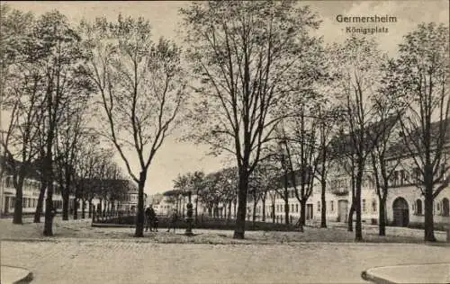 Ak Germersheim am Rhein, Königsplatz