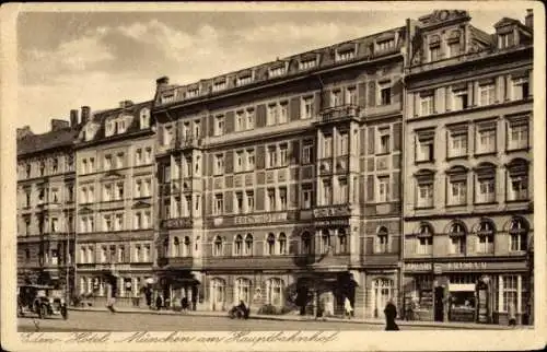 Ak München, Eden Hotel am Hauptbahnhof