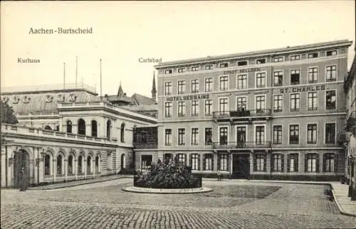 Ak Burtscheid Aachen Nordrhein Westfalen, Kurhaus, Carlsbad, Hotel Des Bains, St. Charles