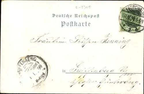 Ak Eberswalde in der Mark, Gesamtansicht, Winter
