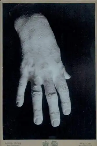 Kabinett Foto Hand von Komponist Franz Liszt, Liszt Ferencz