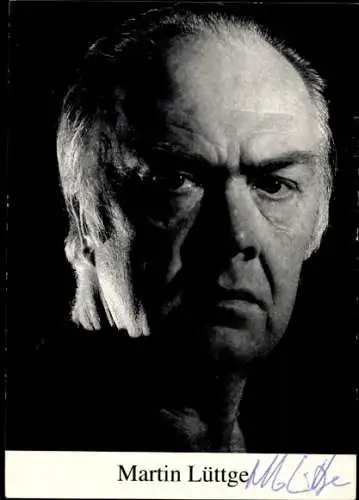 Ak Schauspieler Martin Lüttge, Portrait, Autogramm