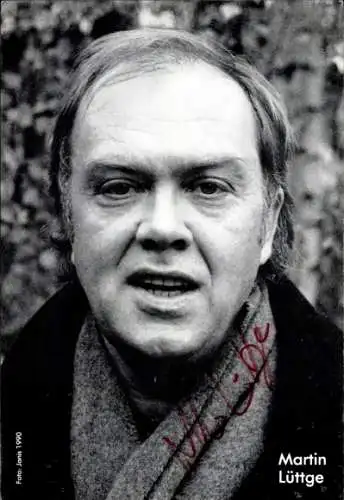 Ak Schauspieler Martin Lüttge, Portrait, Autogramm