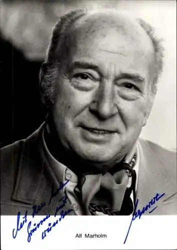 Ak Schauspieler Alf Marholm, Portrait, Autogramm