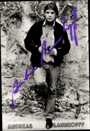 Foto Schauspieler Andreas Mannkopff, Portrait, Autogramm