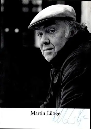Ak Schauspieler Martin Lüttge, Portrait, Mütze, Autogramm