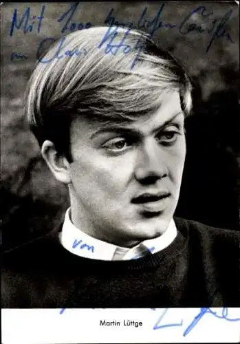 Ak Schauspieler Martin Lüttge, Portrait, Autogramm