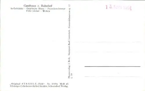 Ak Wohra in Hessen, Fliegeraufnahme