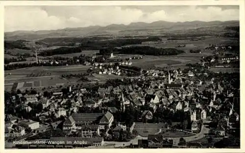 Ak Wangen im Allgäu, Fliegeraufnahme, Kinderheilstätte