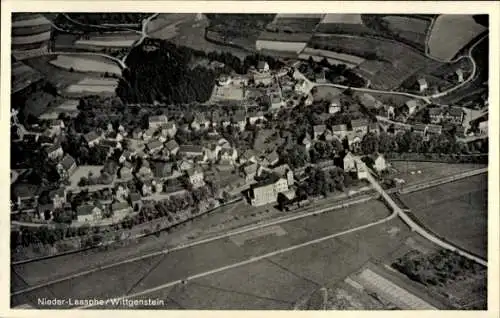 Ak Niederlaasphe Bad Laasphe in Westfalen,, Fliegeraufnahme