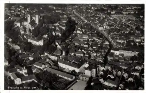 Ak Freising in Oberbayern, Fliegeraufnahme