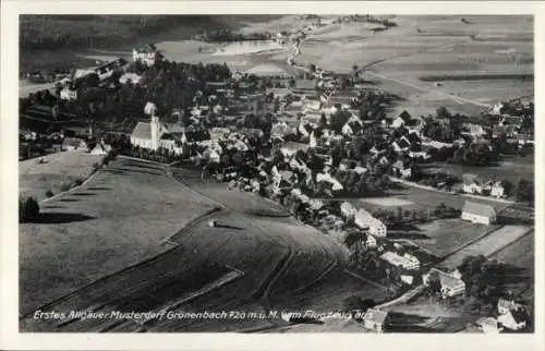 Ak Bad Grönenbach im Allgäu, Fliegeraufnahme