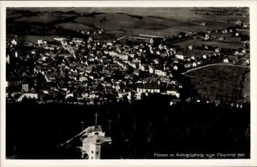 Ak Füssen im Allgäu, Kalvarienberg, Fliegeraufnahme