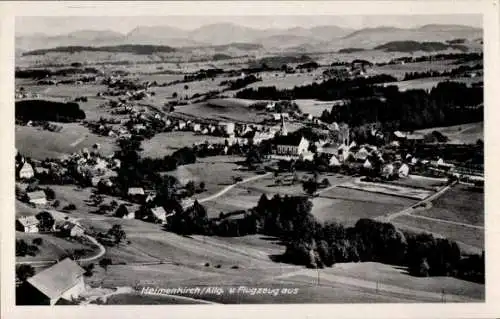 Ak Heimenkirch im Allgäu, Fliegeraufnahme