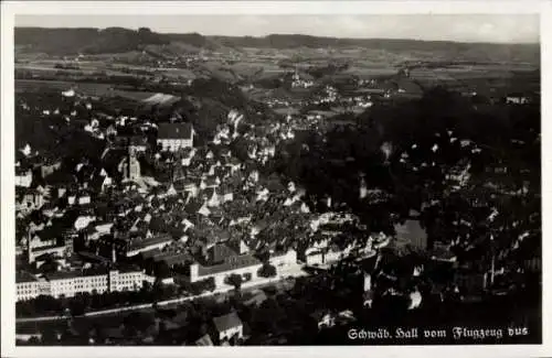 Ak Schwäbisch Hall in Württemberg, Fliegeraufnahme