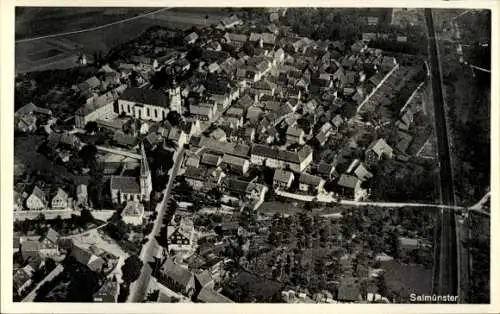 Ak Bad Soden Salmünster in Hessen, Fliegeraufnahme