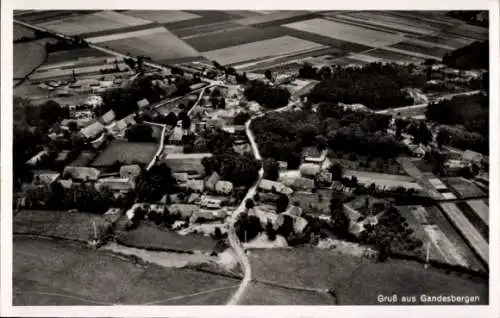 Ak Gandesbergen Nienburg an der Weser, Fliegeraufnahme