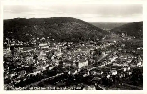 Ak Ettlingen in Baden, Fliegeraufnahme