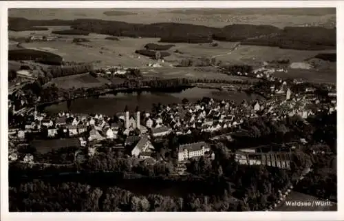 Ak Bad Waldsee in Oberschwaben Württemberg, Fliegeraufnahme