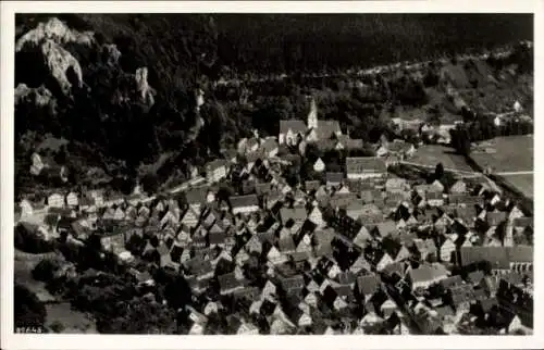 Ak Blaubeuren in Württemberg, Fliegeraufnahme