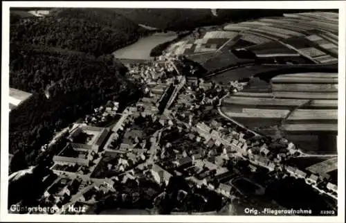 Ak Güntersberge Harzgerode am Harz, Fliegeraufnahme