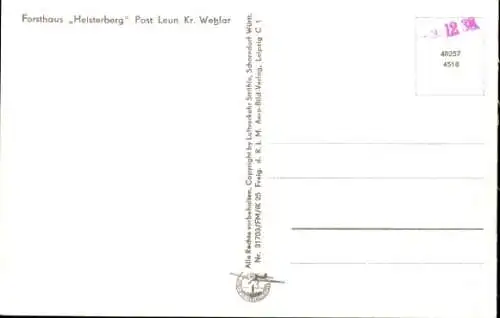 Ak Heisterberg Driedorf im Westerwald