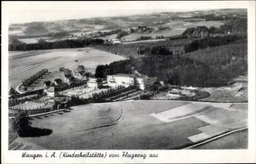 Ak Wangen im Allgäu, Fliegeraufnahme, Kinderheilstätte