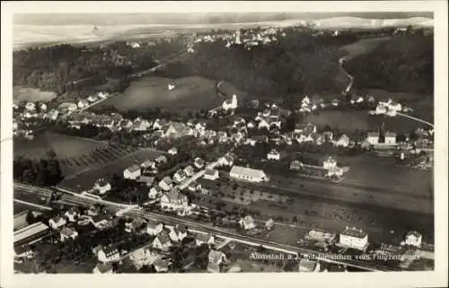 Ak Altenstadt an der Iller, Fliegeraufnahme