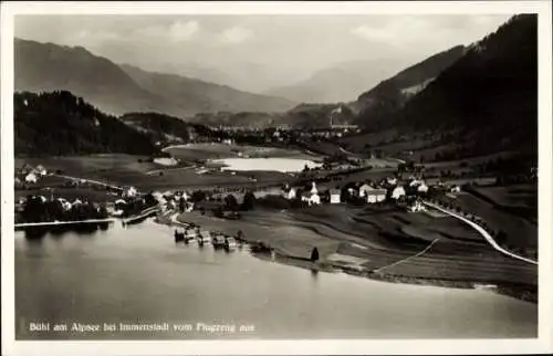 Ak Bühl am Alpsee Immenstadt im Allgäu, Fliegeraufnahme