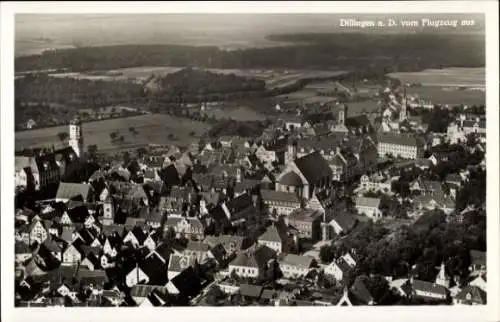 Ak Dillingen an der Donau, Fliegeraufnahme