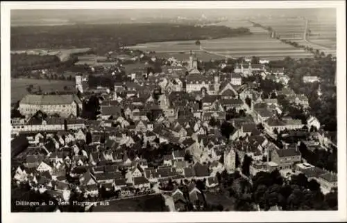 Ak Dillingen an der Donau, Fliegeraufnahme