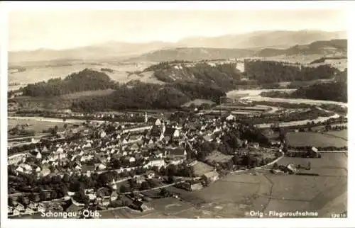 Ak Schongau in Oberbayern, Fliegeraufnahme