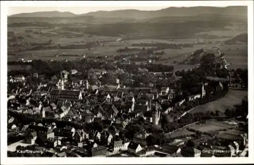 Ak Kaufbeuren an der Wertach in Schwaben, Fliegeraufnahme