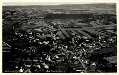 Ak Weilerbach in der Pfalz, Fliegeraufnahme