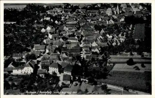 Ak Arzheim Landau Pfalz, Fliegeraufnahme