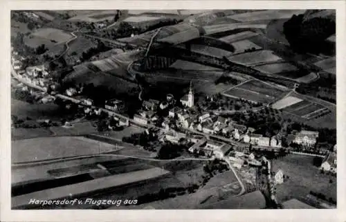 Ak Harpersdorf Kraftsdorf in Thüringen, Fliegeraufnahme