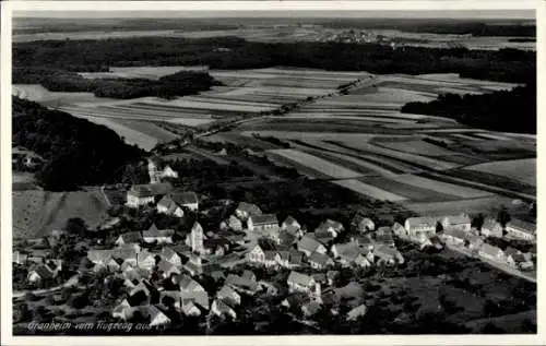 Ak Granheim Ehingen an der Donau, Fliegeraufnahme