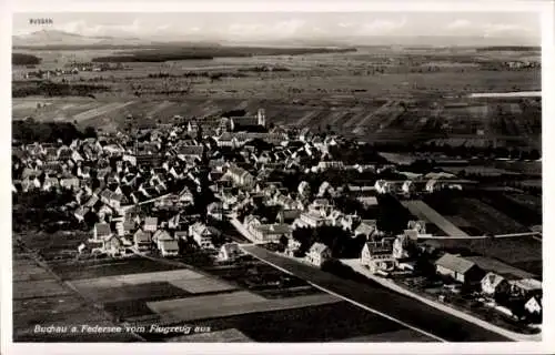 Ak Bad Buchau am Federsee Oberschwaben, Fliegeraufnahme