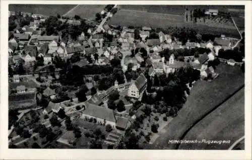 Ak Mittelbiberach in Oberschwaben, Fliegeraufnahme